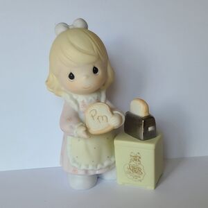 Precious Moments 1997 Members Girl Toast Collectible Porcelain Figurine